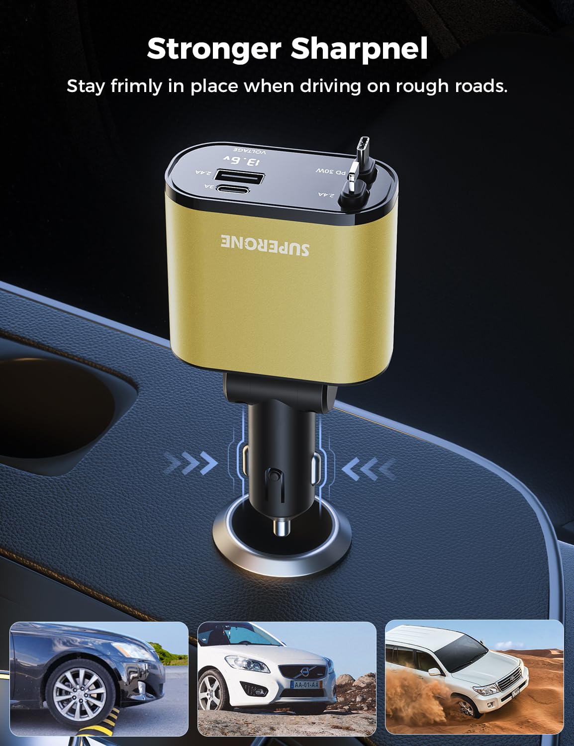 SuperOne 4-in-1 Car Charger - Small Enterprise