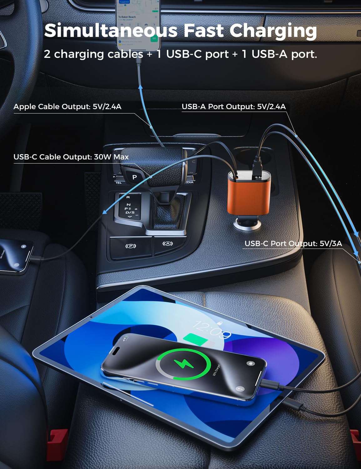 SuperOne 4-in-1 Car Charger - Small Enterprise