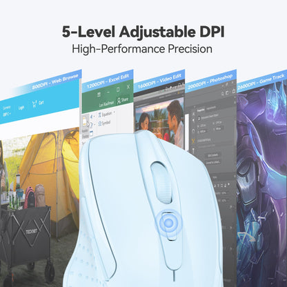 ErgoGlide Wireless: 6-Button, 2600 DPI, 24-Month Power