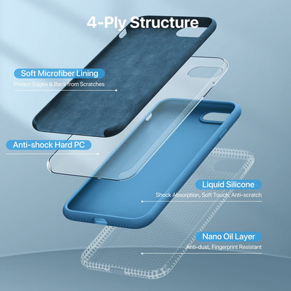 Miracase Capri Blue Slim Shockproof iPhone Case