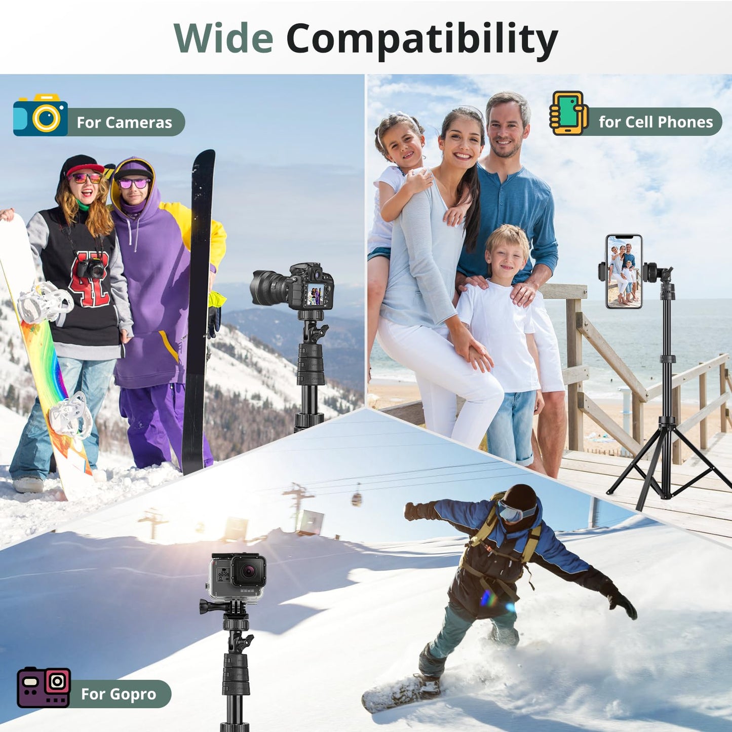 SENSYNE ProTripod: 62 Selfie Stick & Stand - Small Enterprise