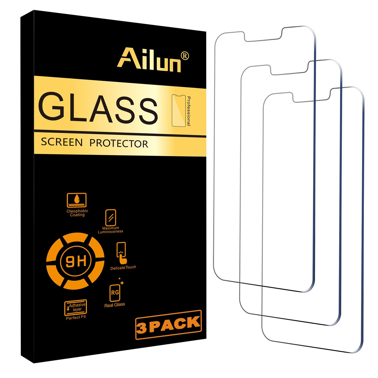 Ailun iPhone 16/15/15 Pro 6.1 Screen Protector 3-Pack