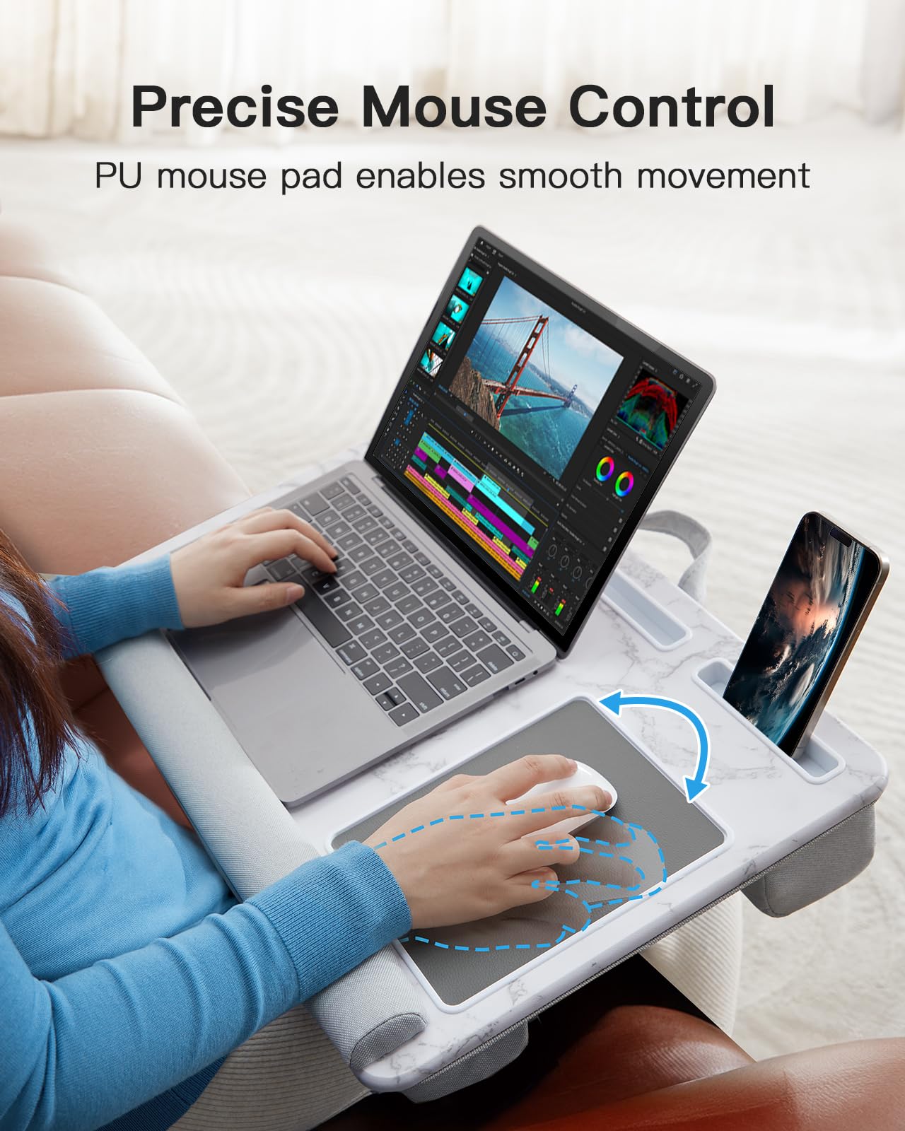 VersaLap Pro: 17” Laptop Desk w/ Mouse & Wrist Pad