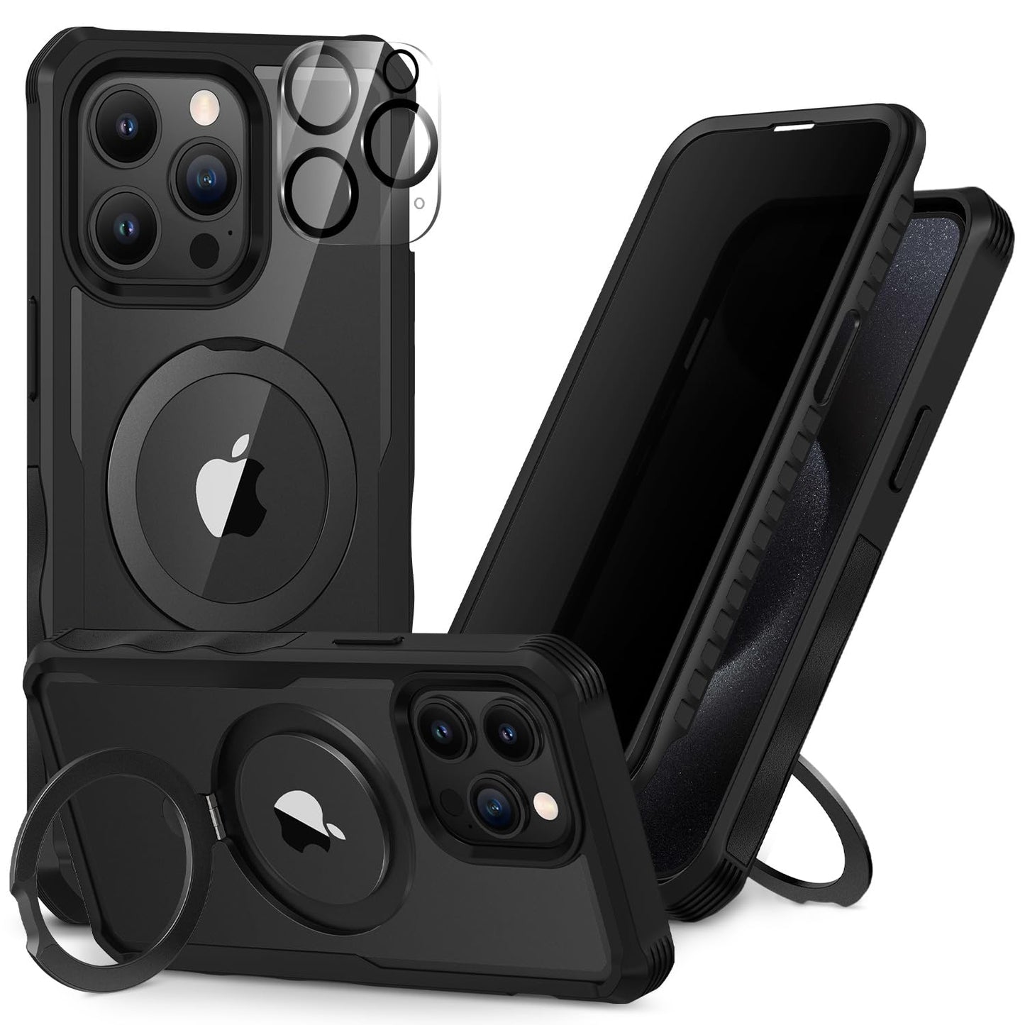 CENHUFO Privacy iPhone 14/13 Case with Glass Protector
