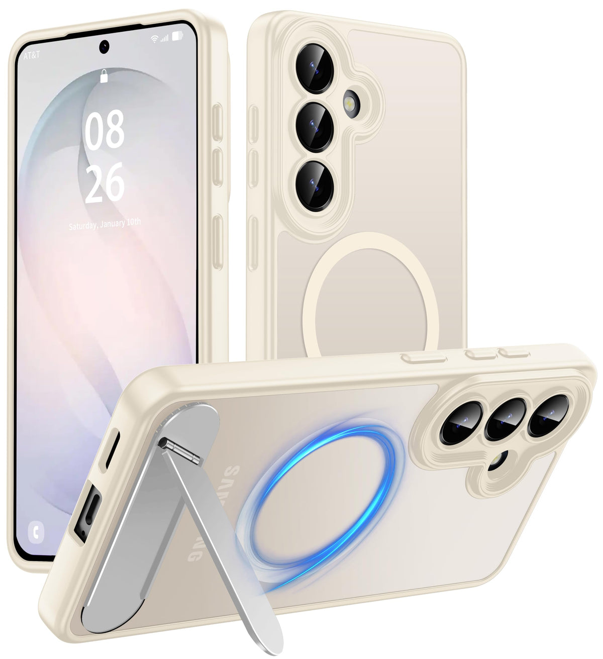 for Google Pixel 11/Pixel 11 Pro Case, Built-in Stand, Black