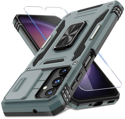 ###DEERLAMN Galaxy A17 Case with Slide Cover-Black