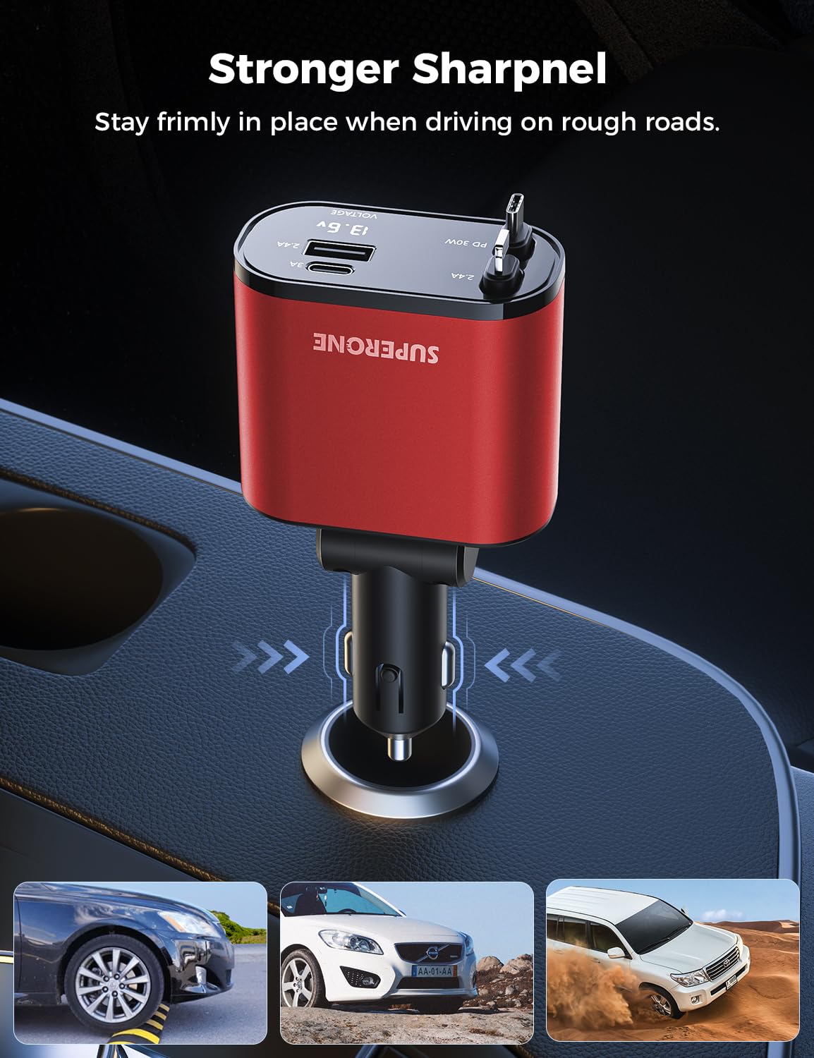 SuperOne 4-in-1 Car Charger - Small Enterprise