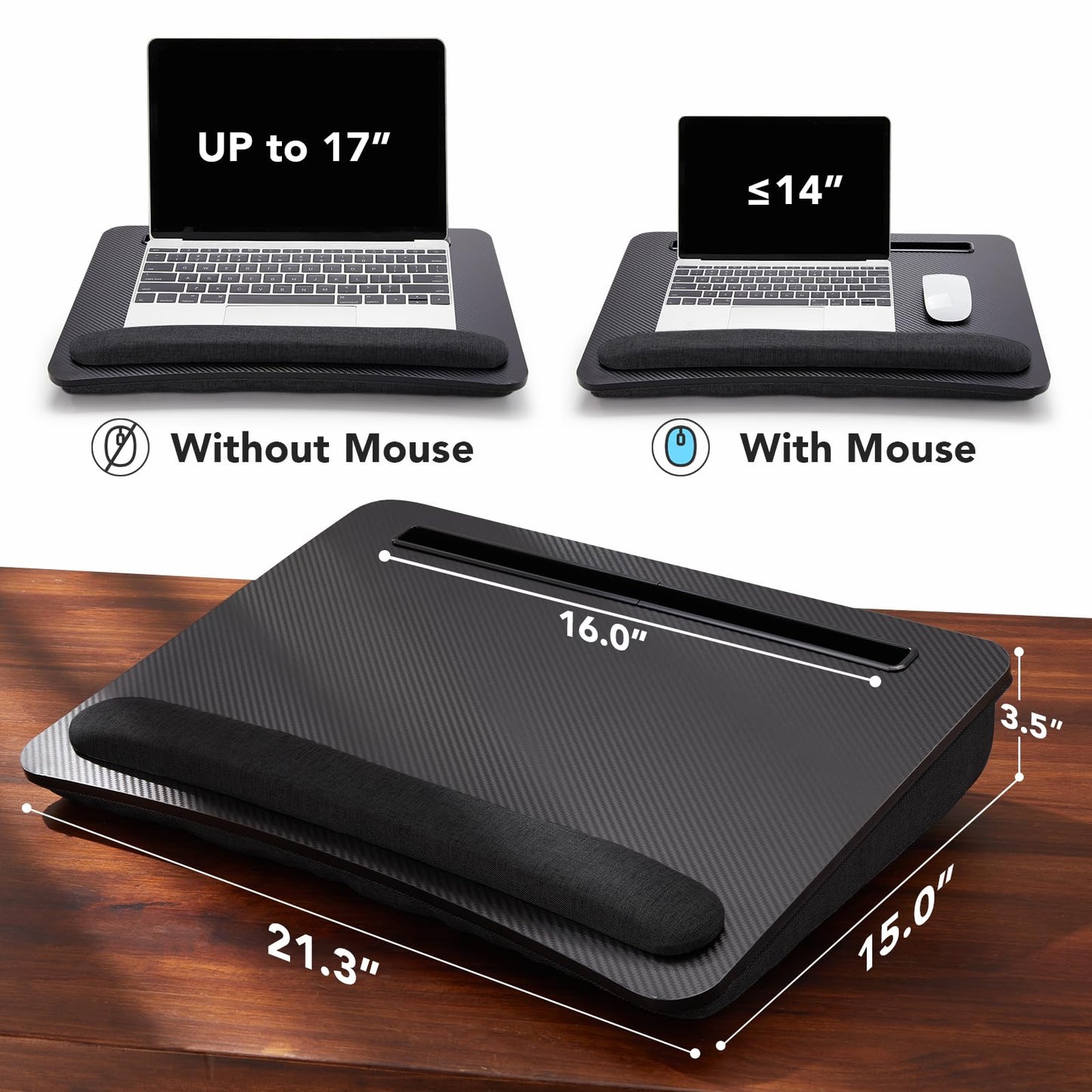 CushyLap Desk: Portable Laptop Stand & Storage