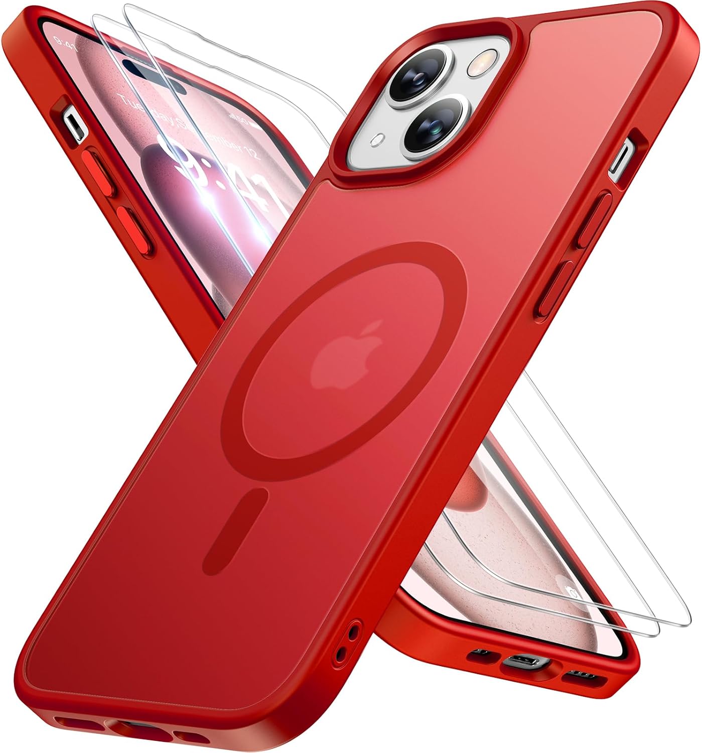Miracase Magnetic iPhone 14 Case with Protectors