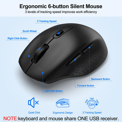 ErgoWave Duo: Wireless Keyboard & Mouse Set