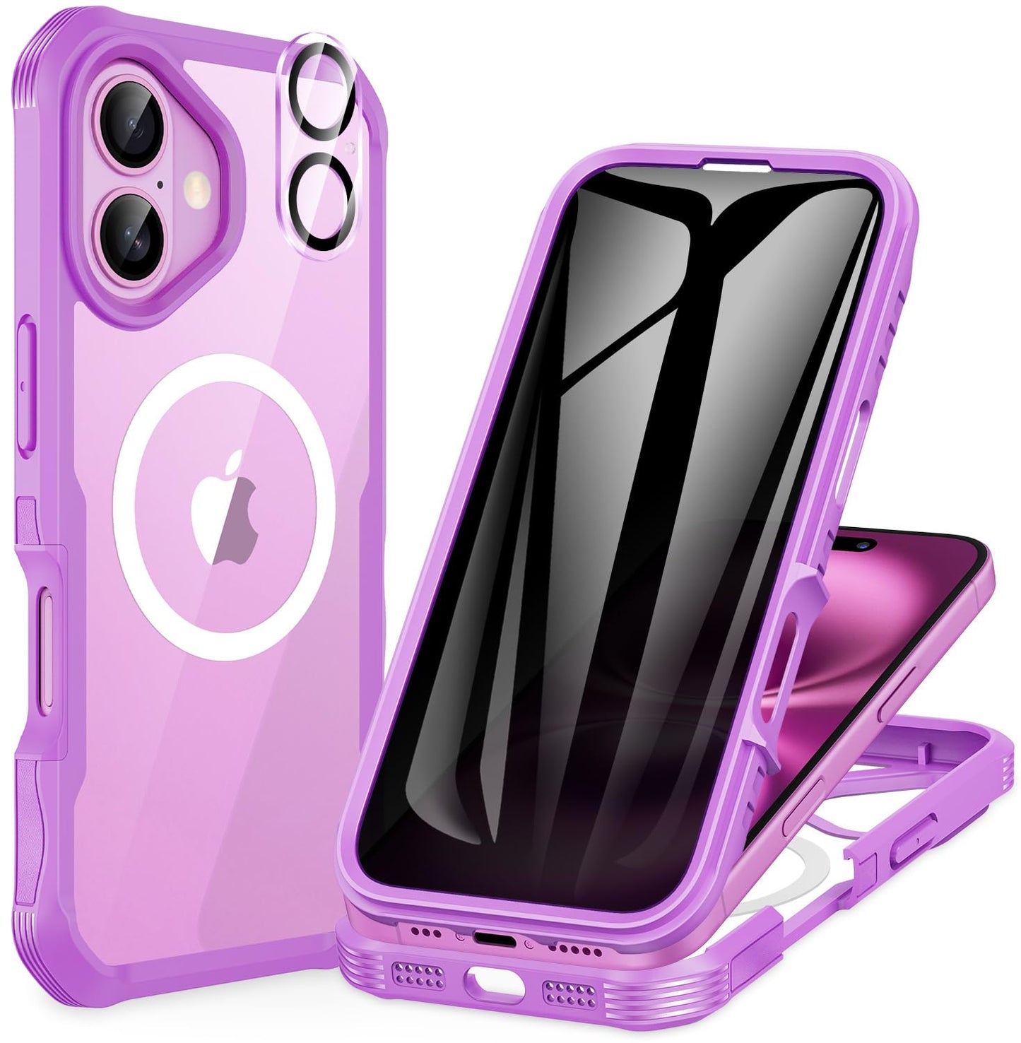 CENHUFO Privacy iPhone 14/13 Case with Glass Protector