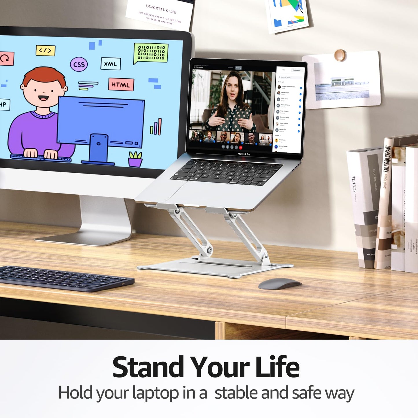 FlexLift: Adjustable Laptop Riser for All Models