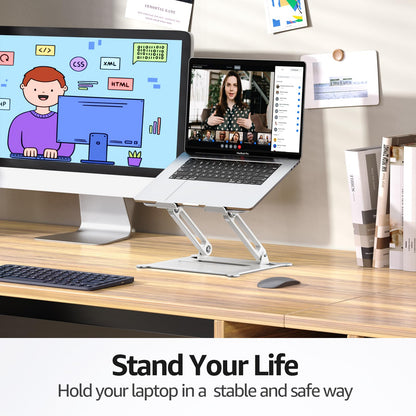 FlexLift: Adjustable Laptop Riser for All Models