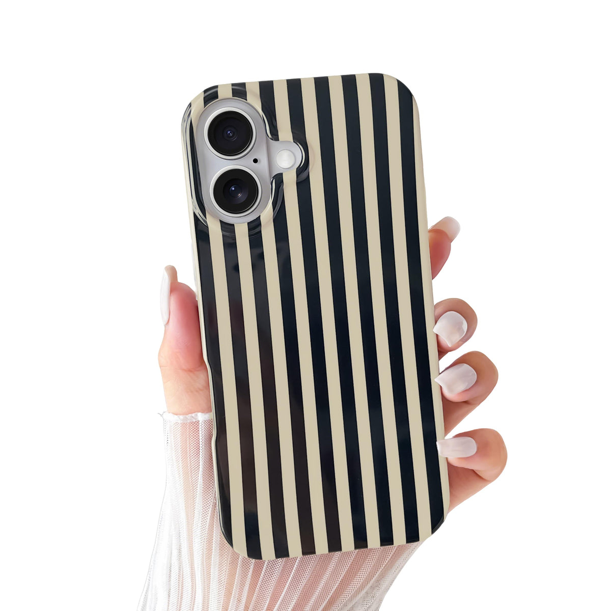 Yeddabox for iPhone 17 Pro Max Case Cute Striped Phone Case Soft TPU Slim Shockproof Phone Cover for Women Girls, Pink