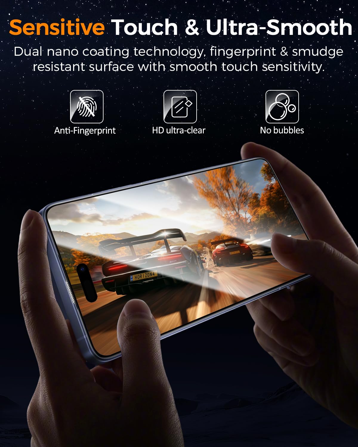 SIBEITU 3+3 Pack Screen Protector for iPhone 17 6.3 Inch Tempered Glass