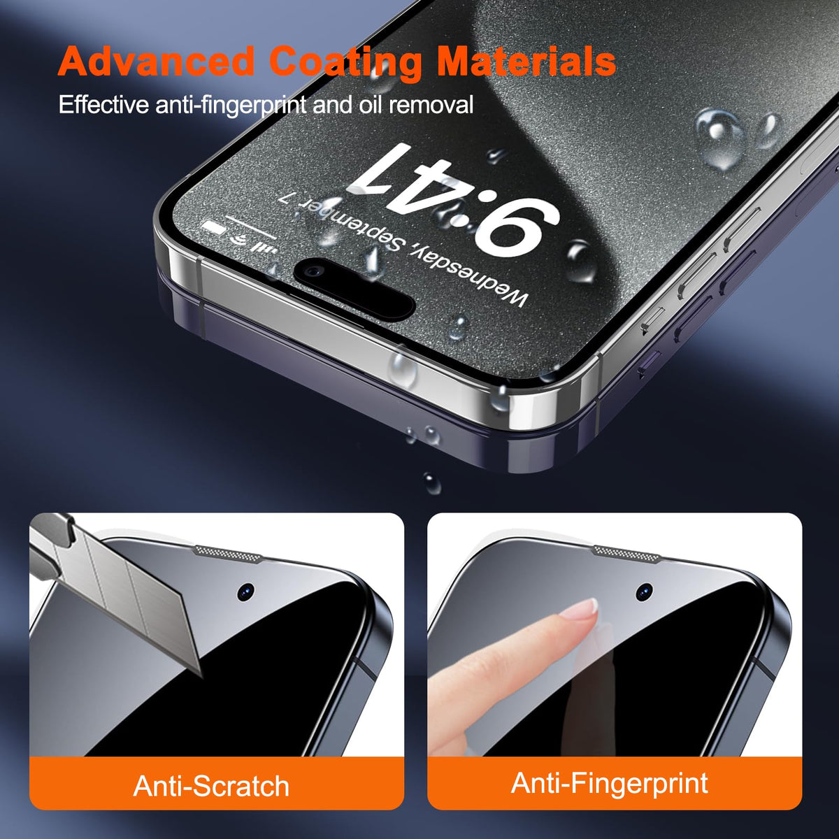 SIBEITU 3+3 Pack Screen Protector for iPhone 17 6.3 Inch Tempered Glass