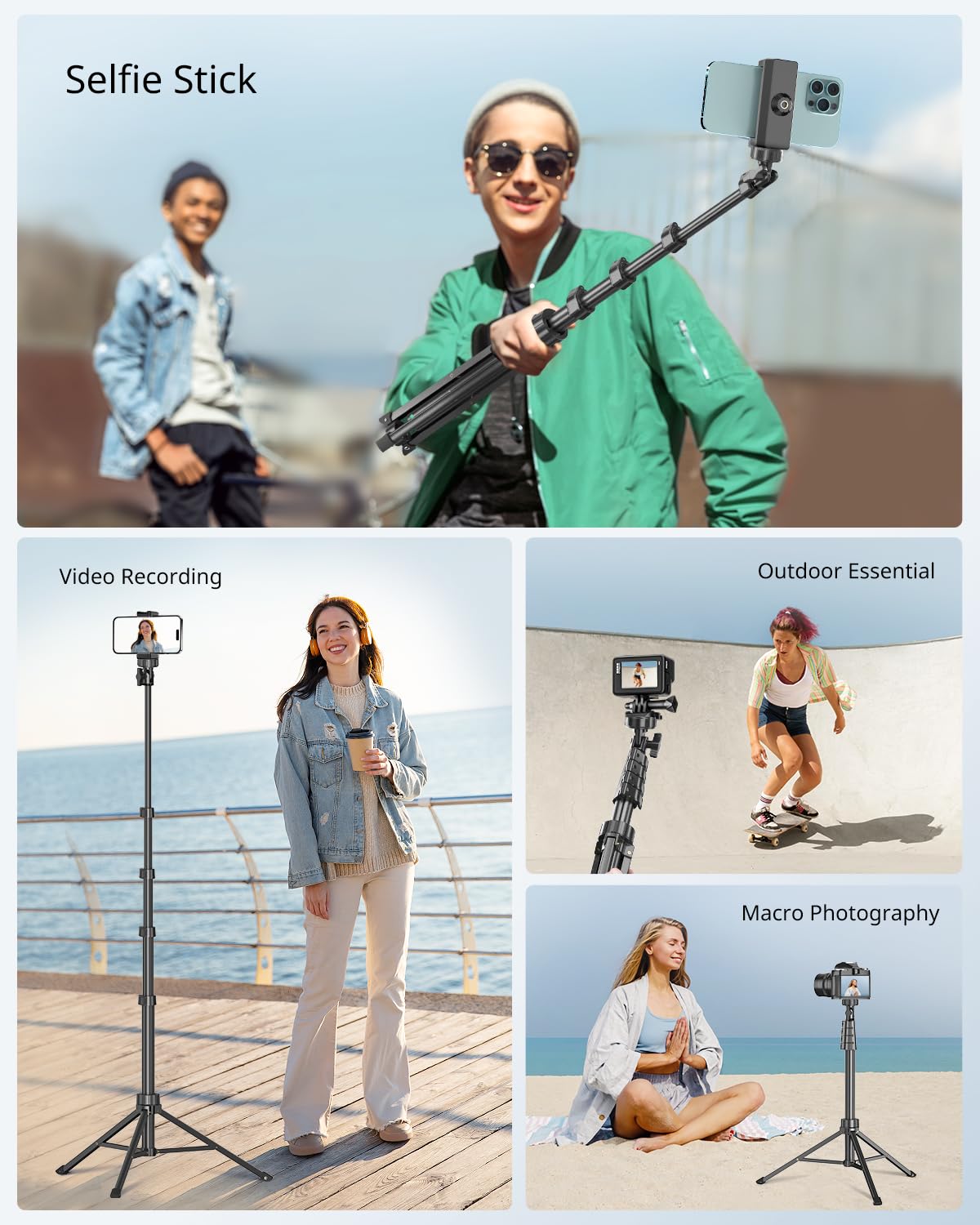 62 Phone Tripod & Selfie Stick