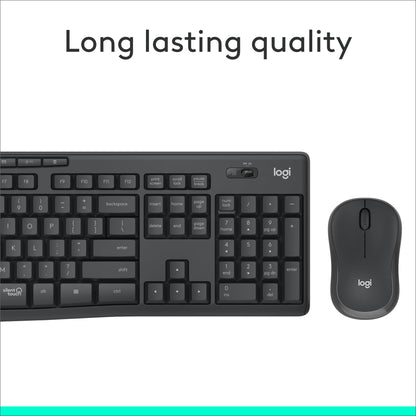 Logitech QuietType MK295 Wireless Combo - Graphite