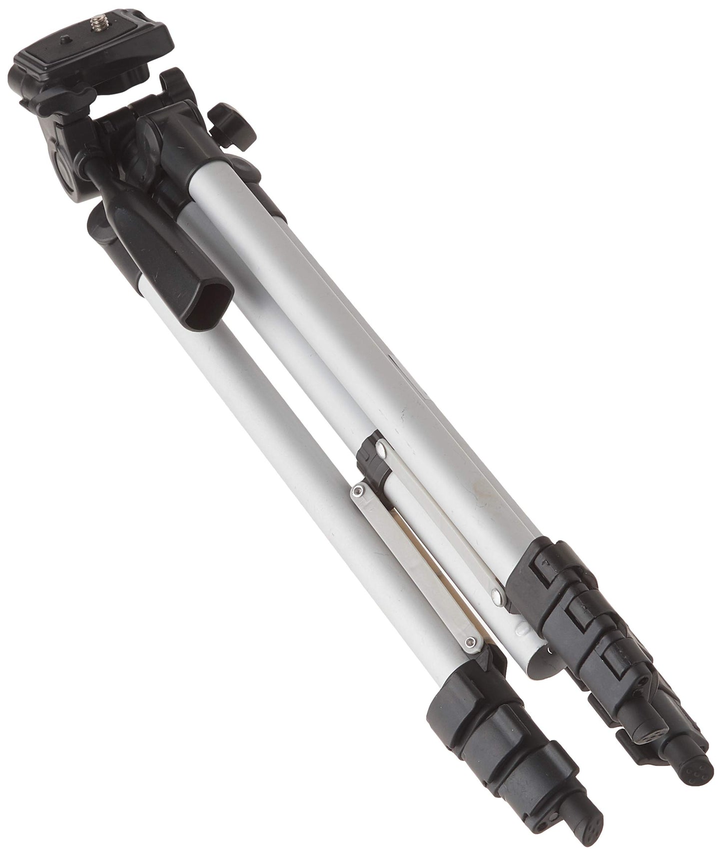 50 Inch Aluminum Camera Tripod with 3-Way Pan Head & Quick-Release Plate – Lightweight DSLR & Mirrorless Tripod with Bubble Level for Photography & Video