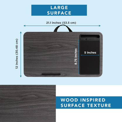 PinkComfort Lap Desk: Device Ledge & Phone Holder