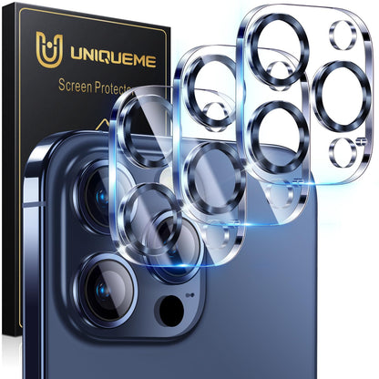 UniqueMe for 3 Pack iPhone 16 Pro/iPhone 16 Pro Max Camera Lens Protector