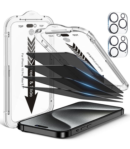 iPhone 13 4-Pack Privacy Glass Shield - Military Grade - Small Enterprise