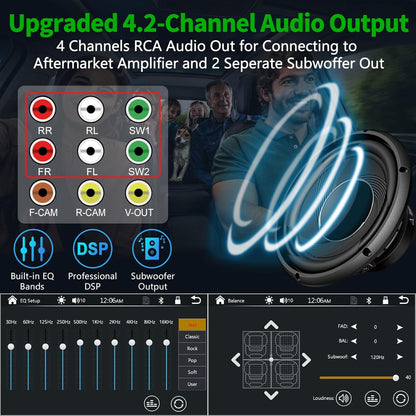 QLEDSync 7 Car Stereo: Wireless CarPlay & Android