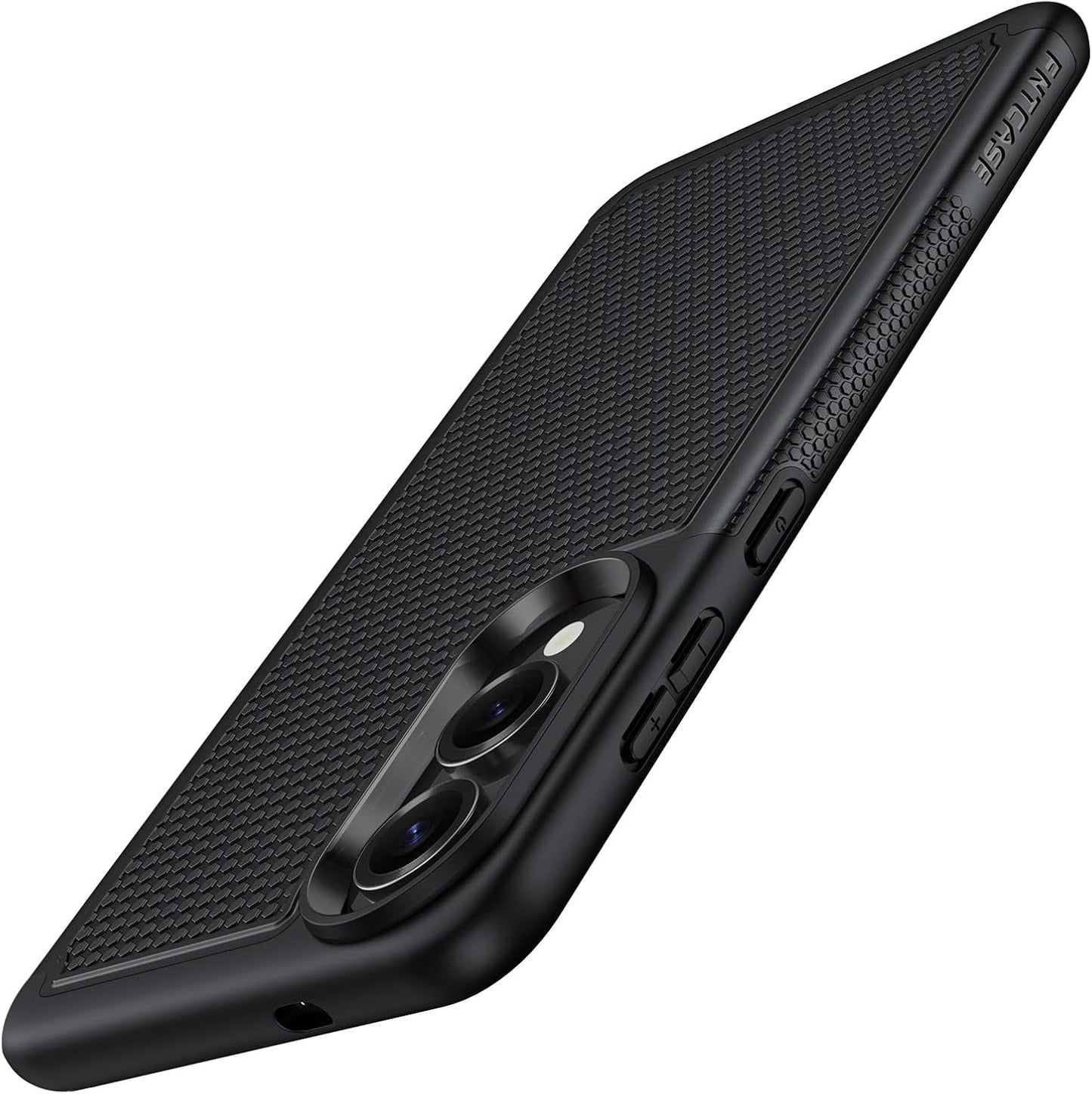 FNTCASE for Galaxy A17/A16 5G Phone Case - Samsung A17 Military Grade Drop Protection, 14ft Drop Tested, Screen Protector Included, Anti-Slip Matte Textured, TPU+PC Dual Layer Shockproof Cover (Black)