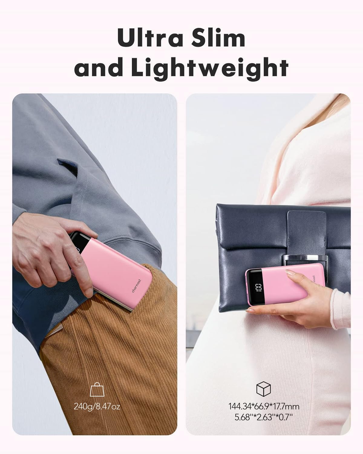 TravelMax 10K: Slim Power Bank w/ Built-in Cables - Small Enterprise