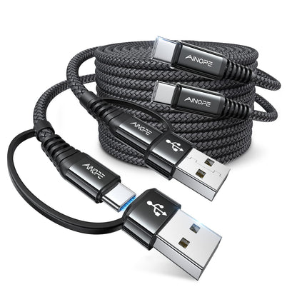 AINOPE 10FT Fast Charge USB C Cable & Adapter - Small Enterprise