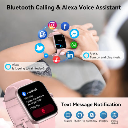 FitSmart Alexa Watch: HD Touchscreen & Health Tracker - Small Enterprise
