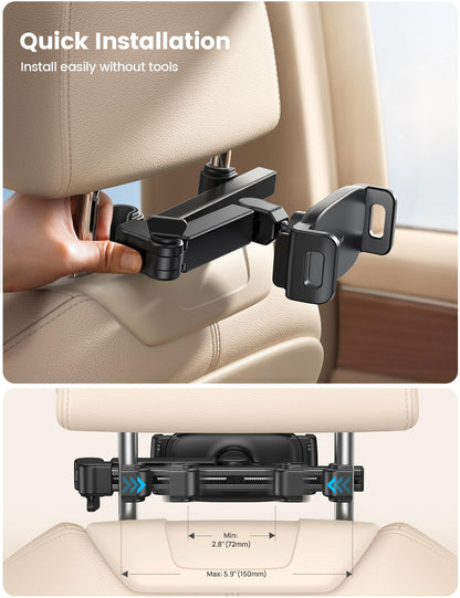Lamicall Car Headrest Tablet Holder Extension Arm