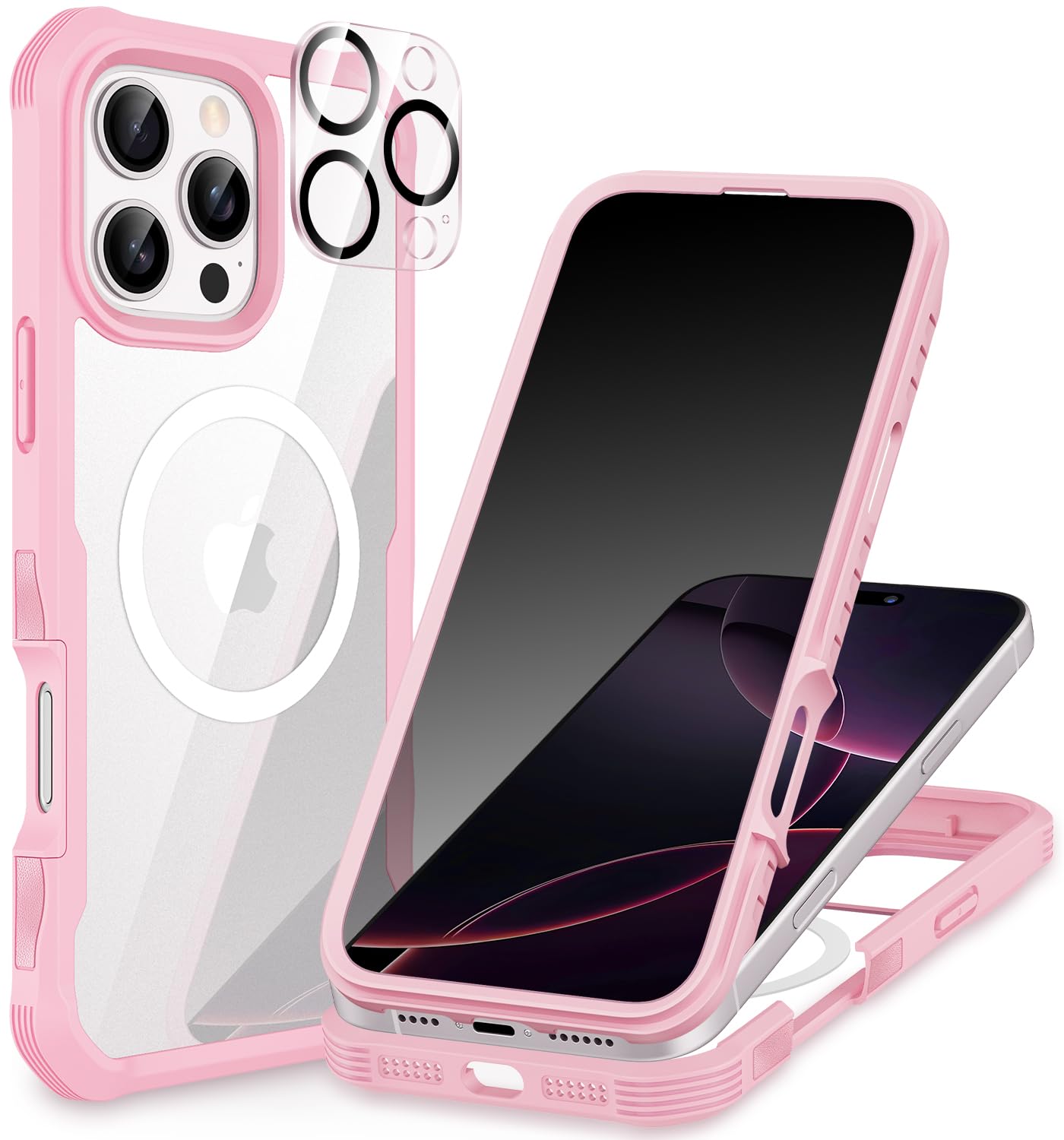 CENHUFO Privacy iPhone 14/13 Case with Glass Protector