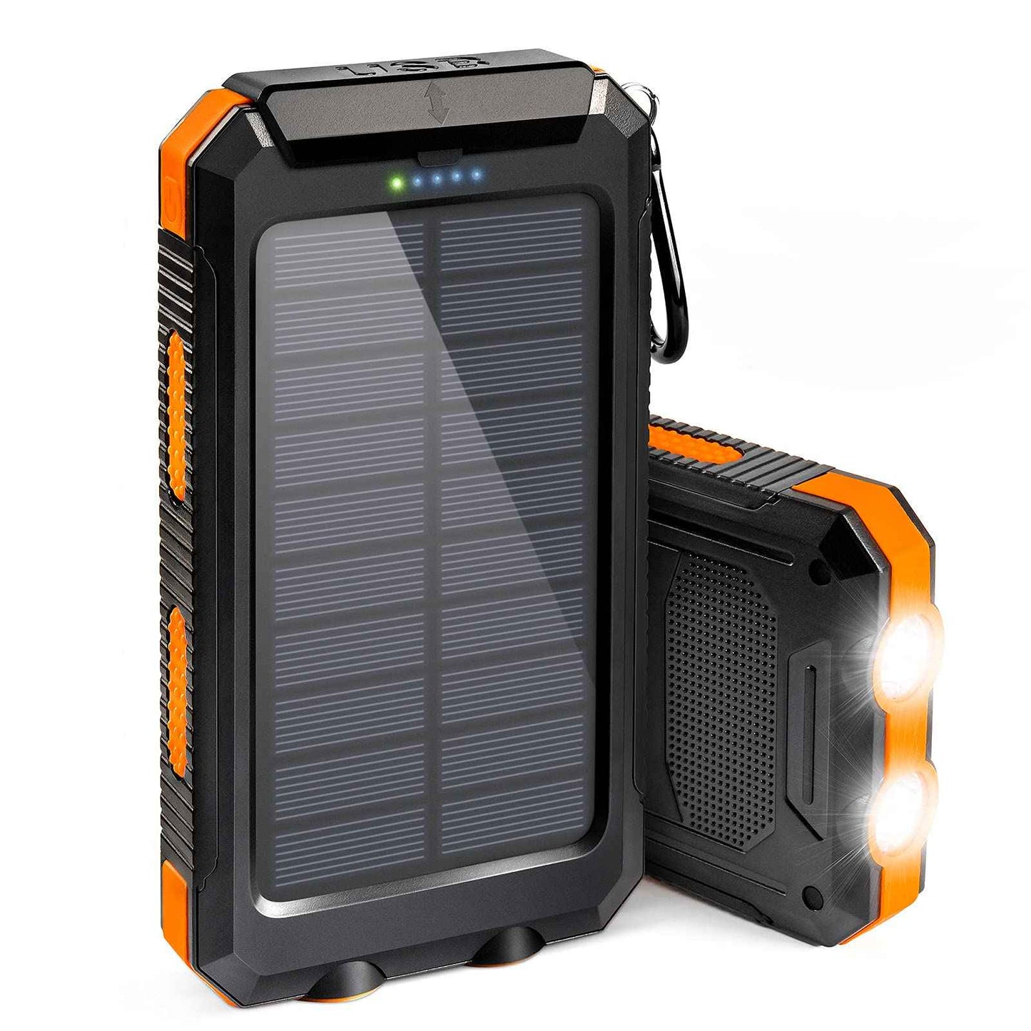 Solar Power Bank 20000mAh with 4 Cables & Flashlights