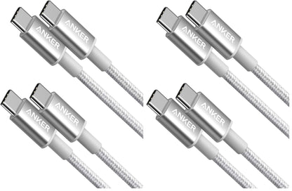 Anker USB C to USB C Cable, Type-C 60W Fast Charging Cable (6 FT, 2Pack) for iPhone 17 Series, iPad mini 6 and More (Black)