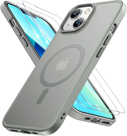 Miracase Magnetic iPhone 14 Case with Protectors