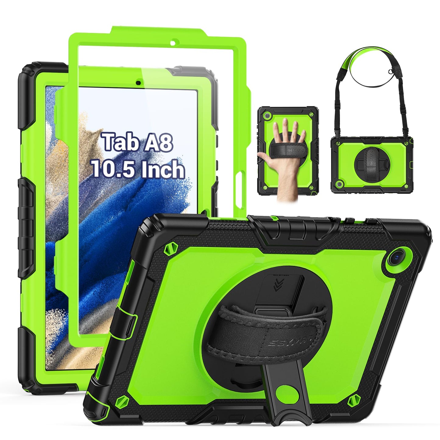 SEYMAC Heavy Duty Case for Galaxy Tab A9 8.7 2023, Blue