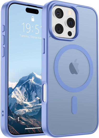 SUPFINE Magnetic for iPhone SE Case 2022 (3rd)/2020 (2nd), iPhone 8 Case (Compatible with MagSafe) (Military Grade Drop Protection) Translucent Matte Phone Cover,Black