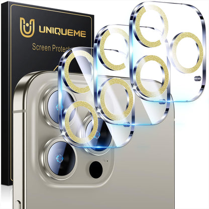 UniqueMe for 3 Pack iPhone 16 Pro/iPhone 16 Pro Max Camera Lens Protector