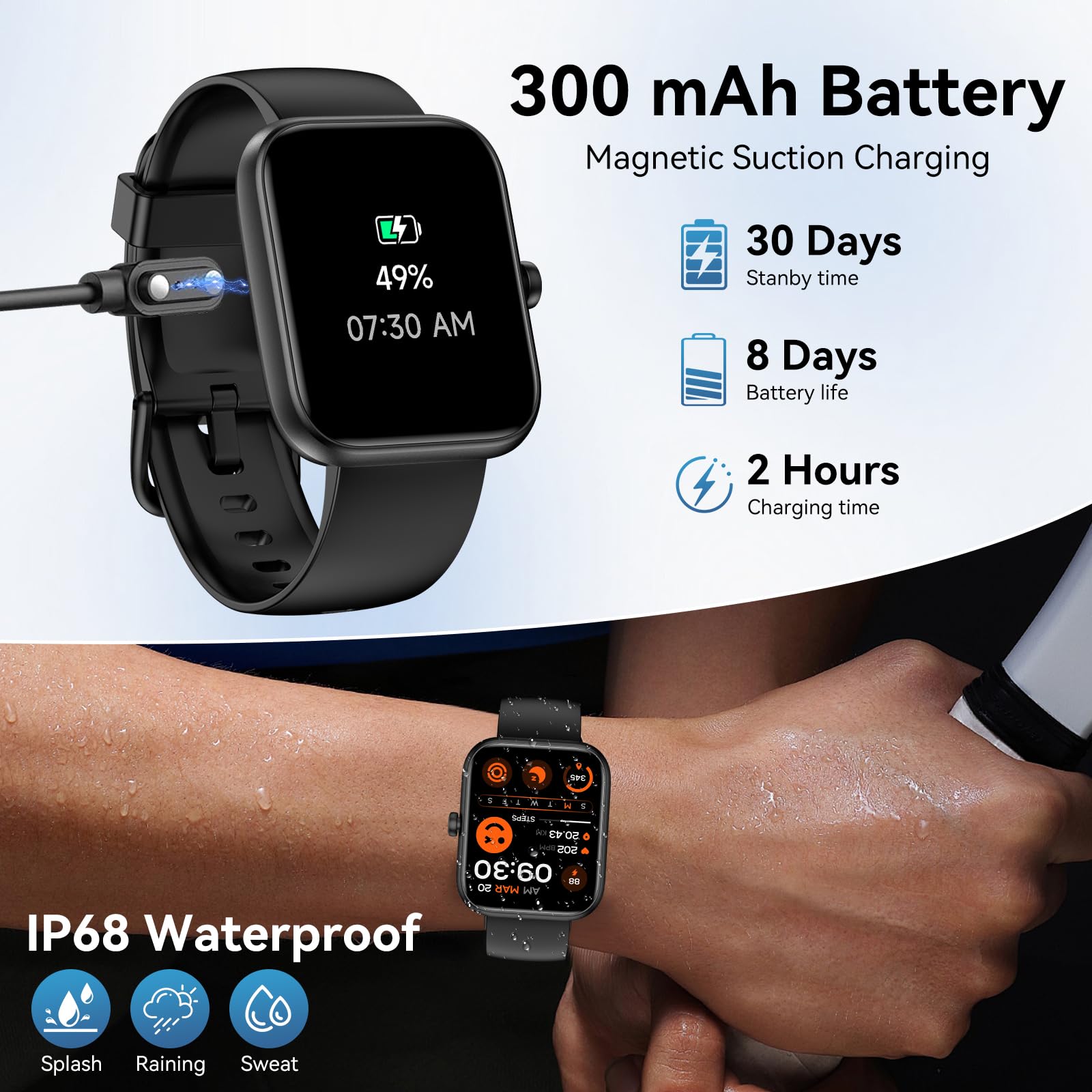 FitSmart Alexa Watch: HD Touchscreen & Health Tracker - Small Enterprise