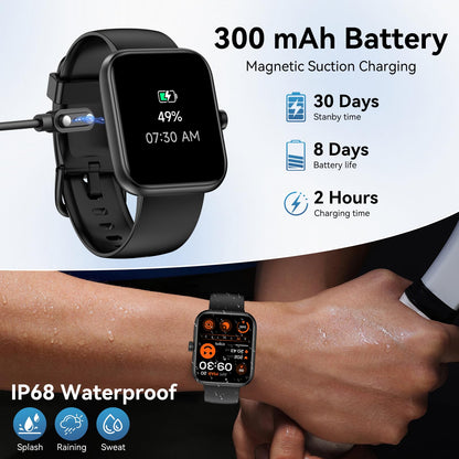 FitSmart Alexa Watch: HD Touchscreen & Health Tracker - Small Enterprise