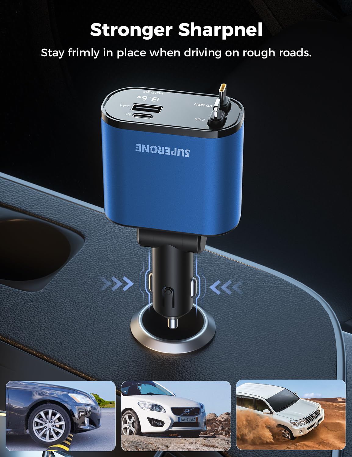 SuperOne 4-in-1 Car Charger - Small Enterprise