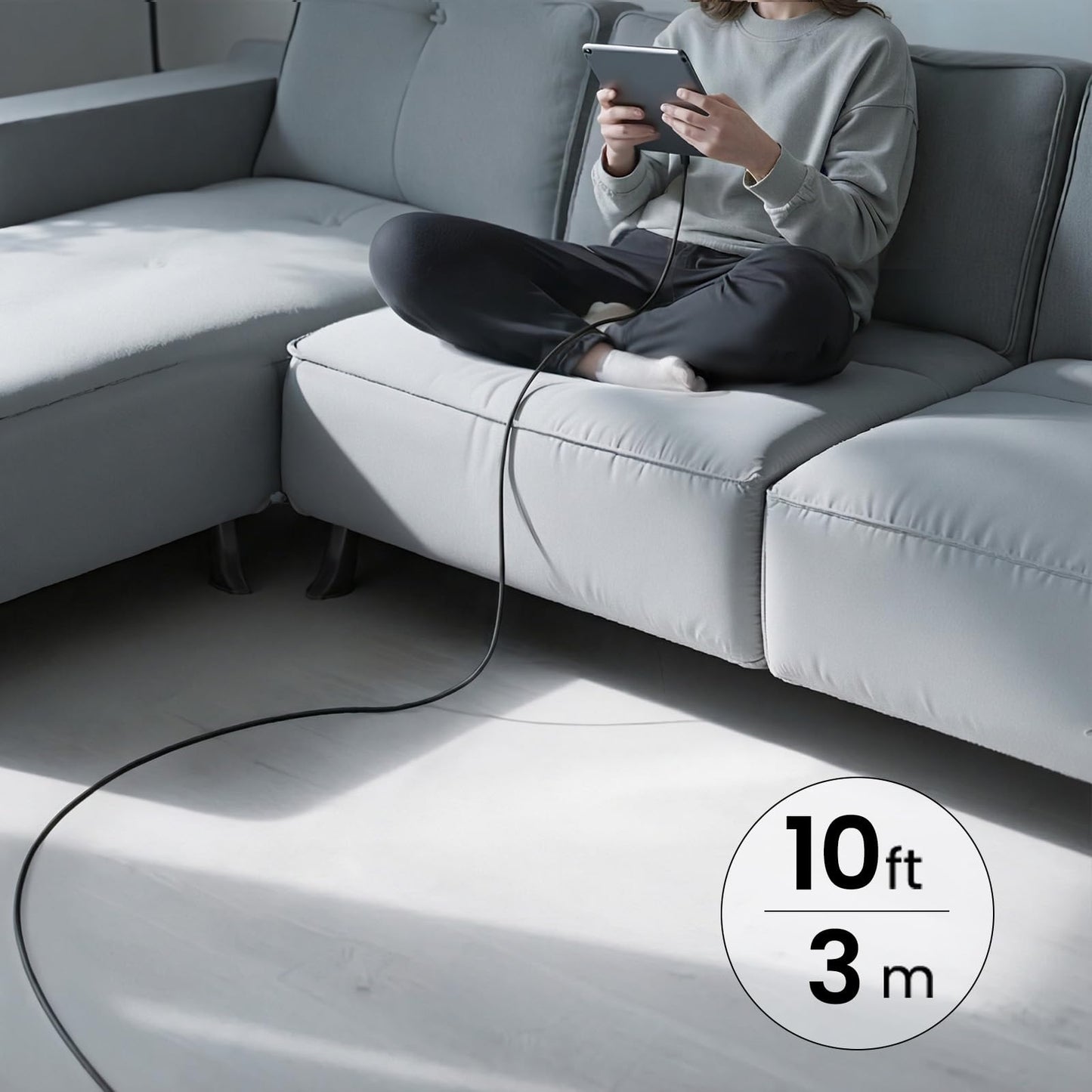 iPad Charger Fast Charging, 20W USB C Charger Block with 10FT & 6FT USB C to C Cable for iPad Pro 13/12.9/11 inch, iPad A16 11th/10th Generation, iPad Air 13/11 inch M4/M3/M2/5th/4th, iPad mini 7/6