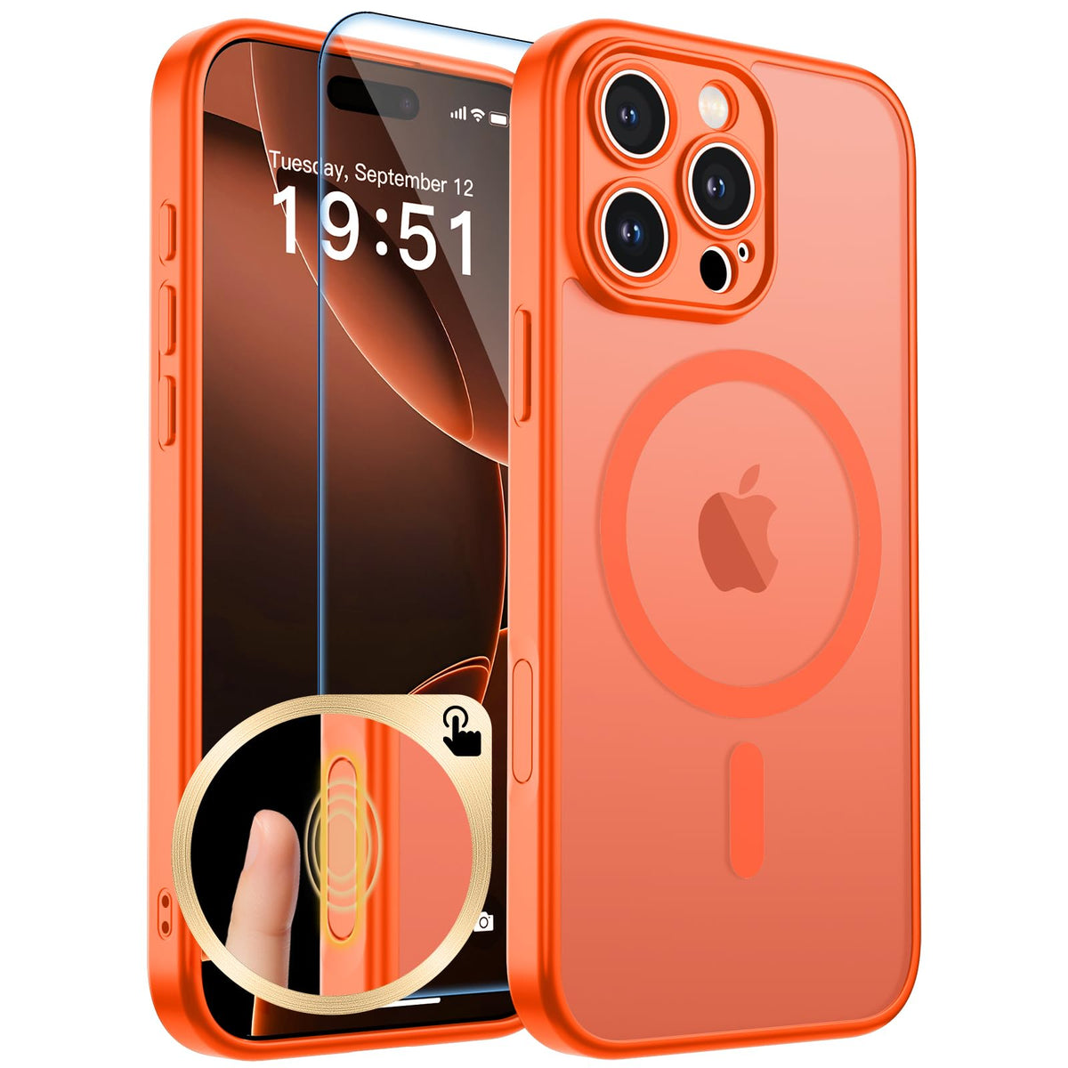 zapica Magnetic for iPhone 17 Pro Max Case, Gray