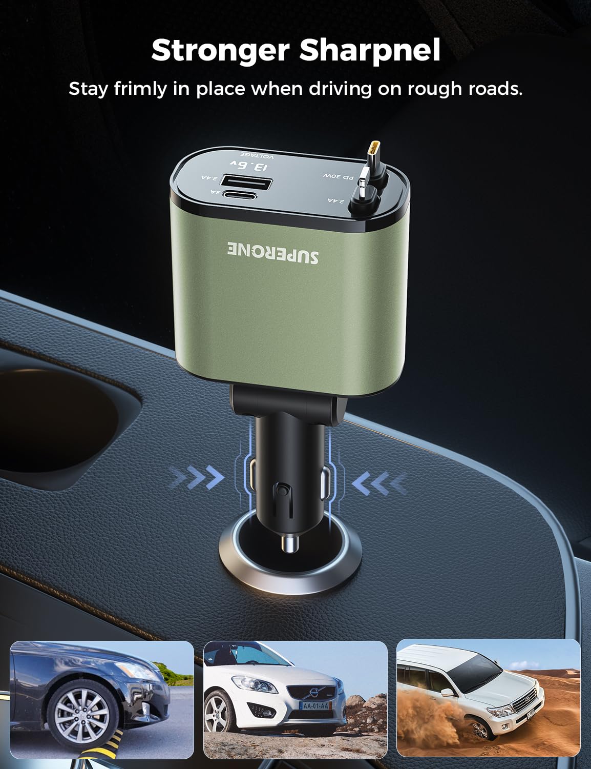 SuperOne 4-in-1 Car Charger - Small Enterprise