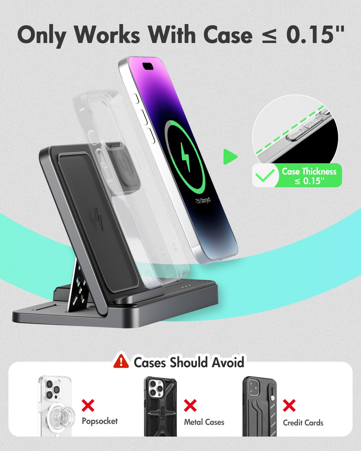 3-in-1 Charger Stand for iPhone, Watch, Airpods - Small Enterprise