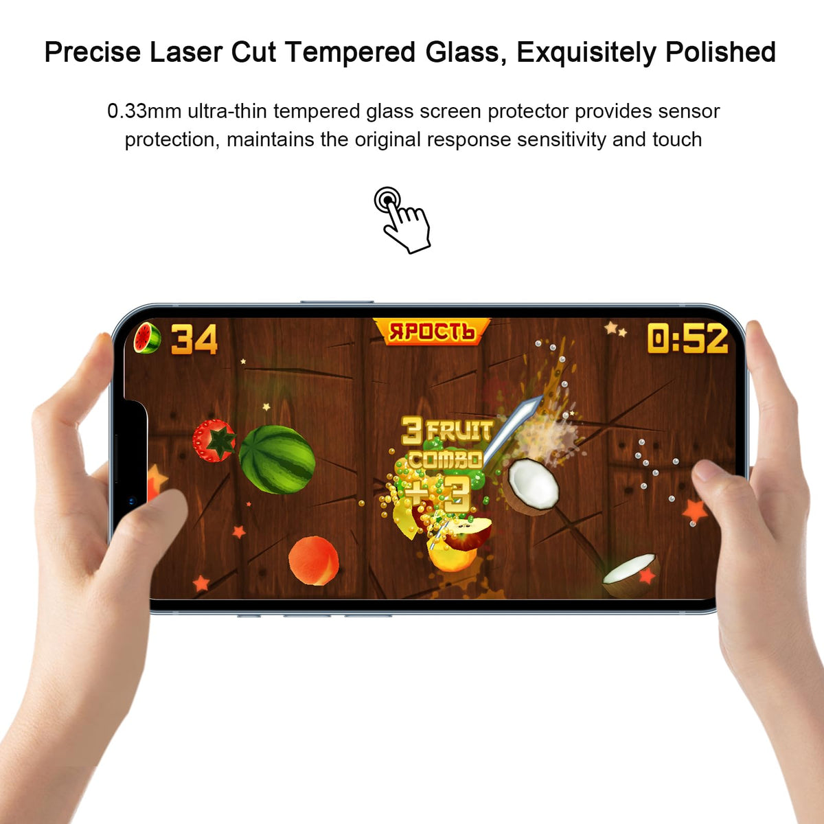 SIBEITU 3+3 Pack Screen Protector for iPhone 17 6.3 Inch Tempered Glass