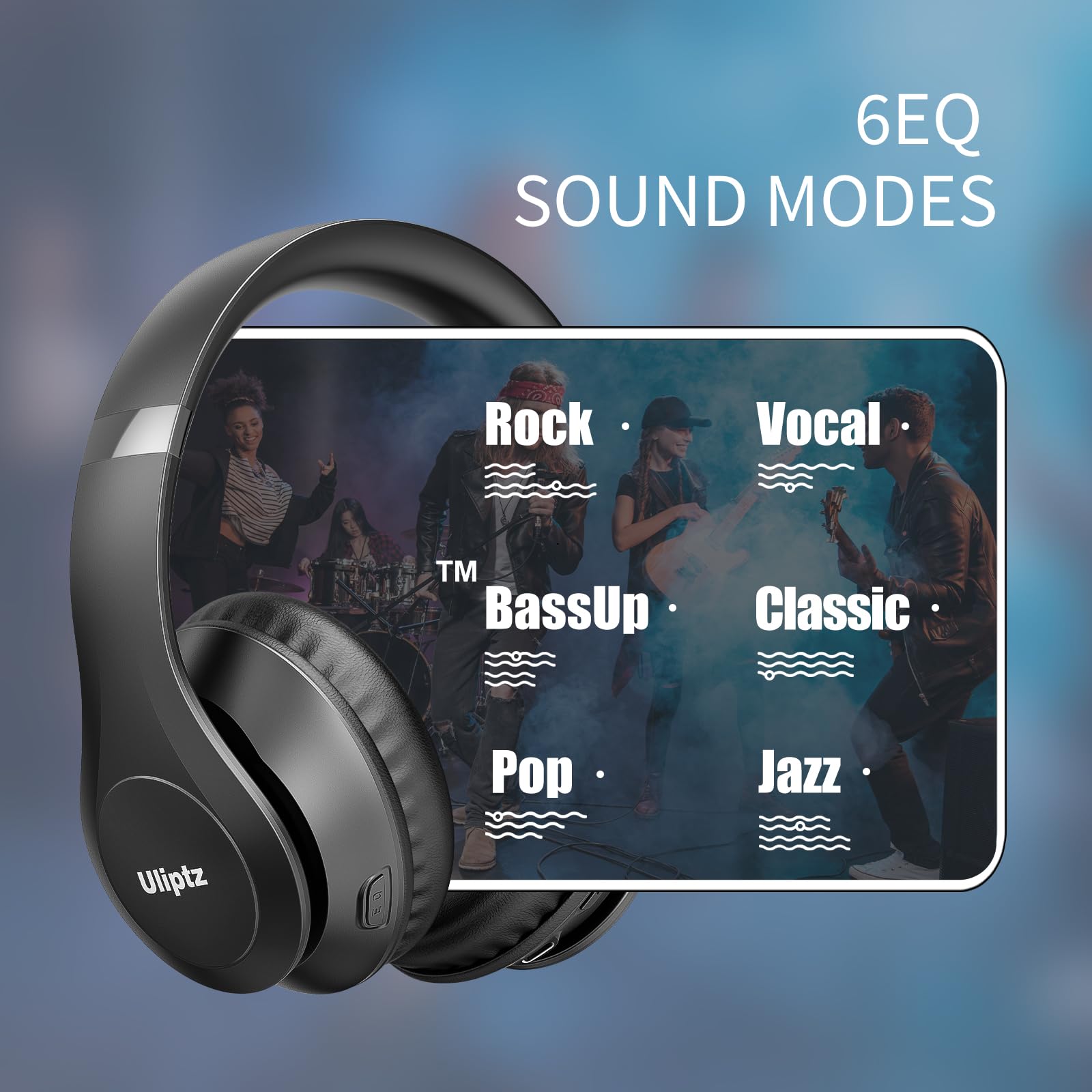 Uliptz HiFi Bluetooth Headphones - 65H Playtime - Small Enterprise