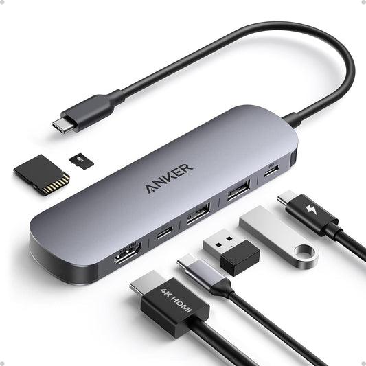 7-in-1 USB C Hub Adapter for Laptop/Mac