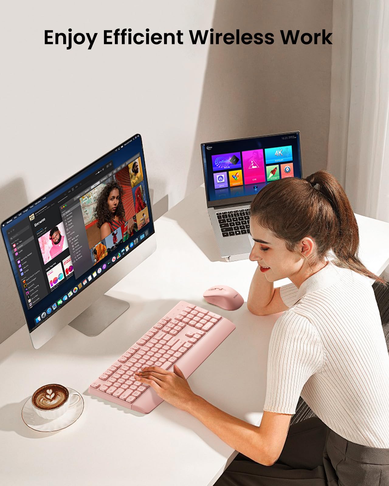 Seenda SyncPro: Ergonomic Bluetooth Keyboard & Mouse